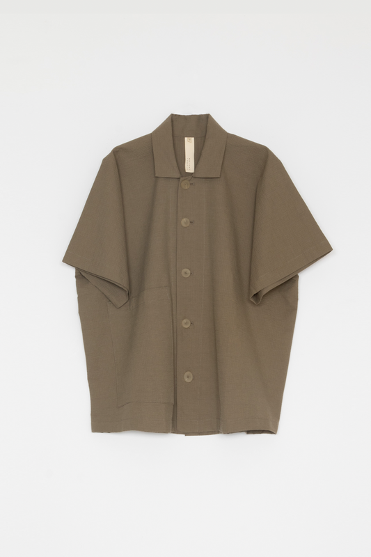 【WRIGHT+DOYLE / ライトアンドドイル】Camp Collar Shirt - Clay