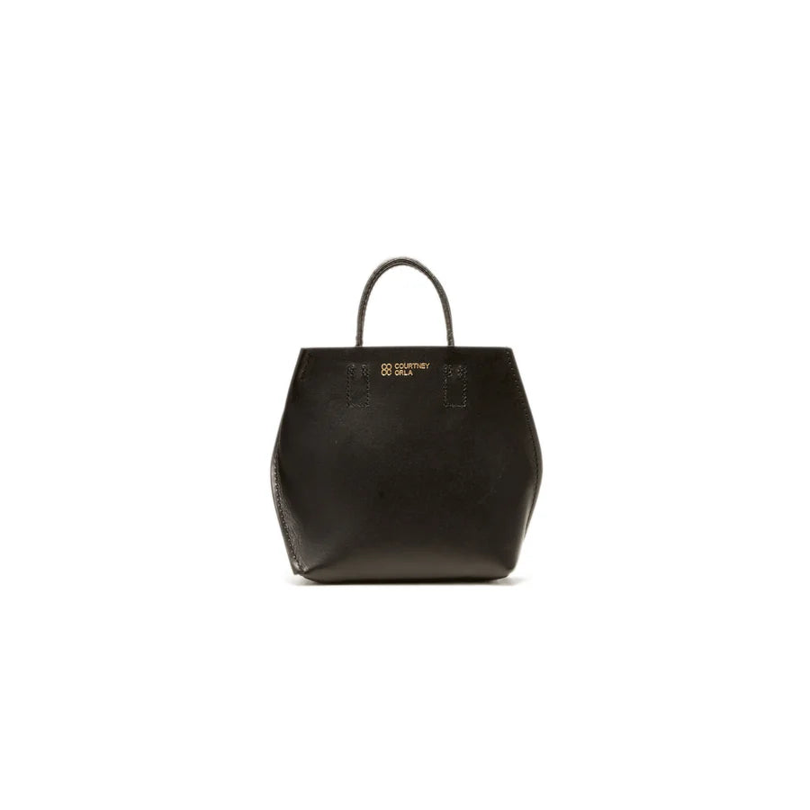 [Courtney Orla] SLOPE tote super mini Smooth L. - Black