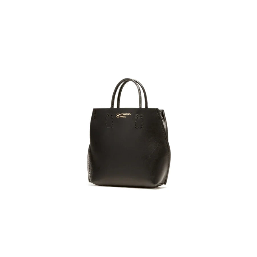 [Courtney Orla] SLOPE tote super mini Smooth L. - Black