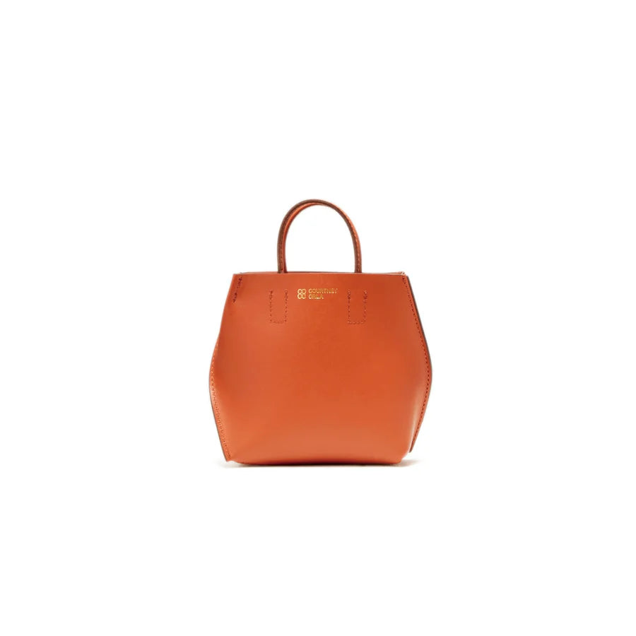 [Courtney Orla] SLOPE tote super mini Smooth L. - Brown