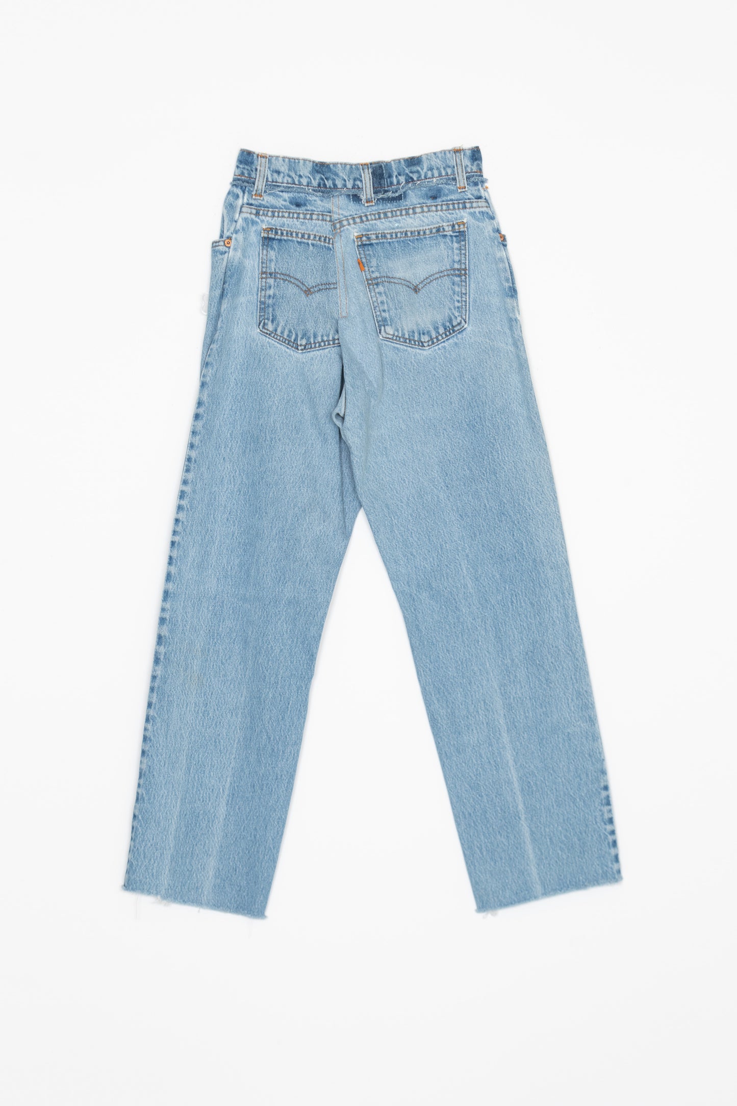 【RIVER/リバー】RM LEVIS BTFL バックタックフラワーモチーフリメイクデニム(ホワイト)