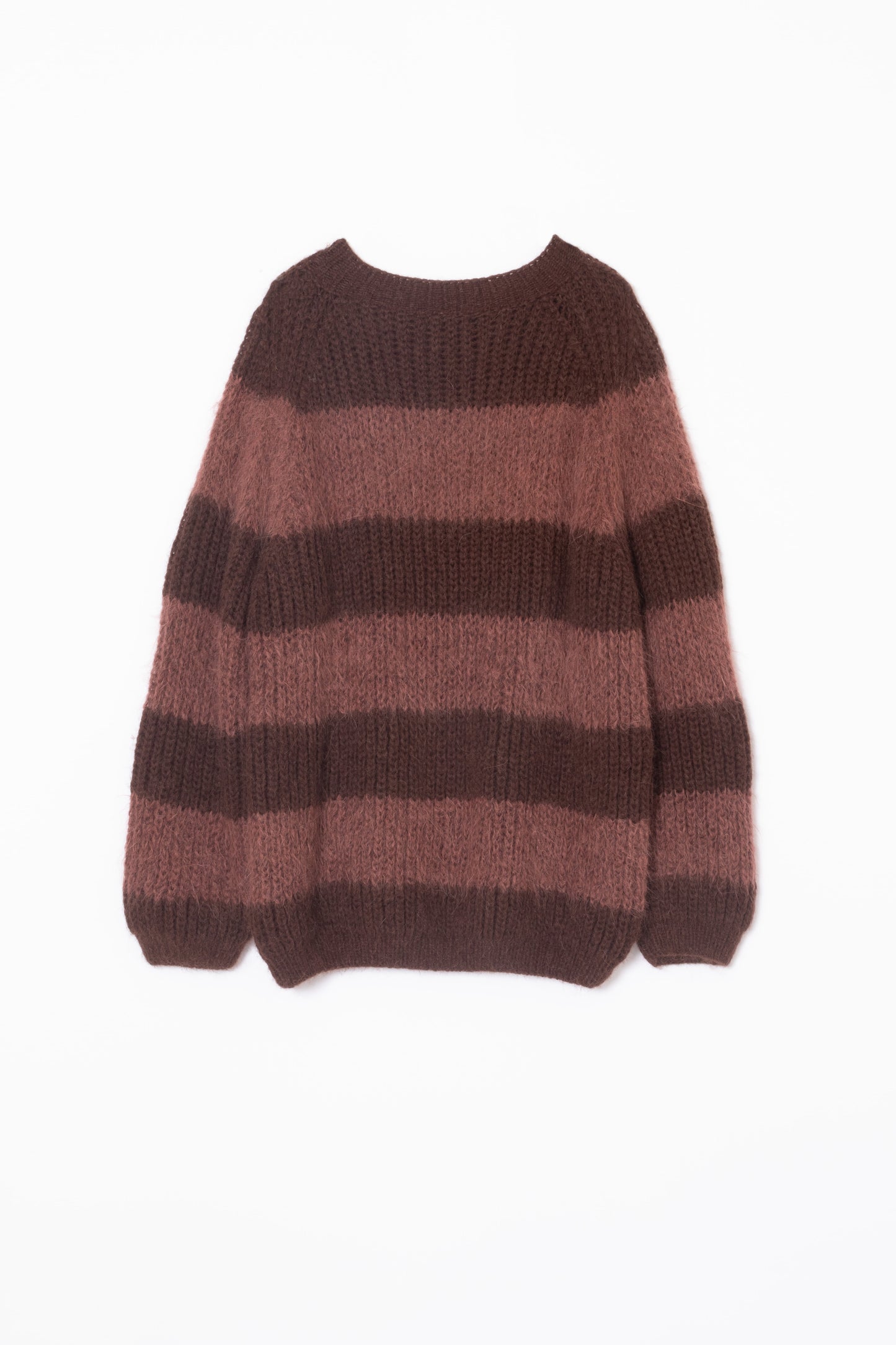 【Maiami / マイアミ】Alpaca Brioche Loose Fit Pullover - Dark Chocolate/Marron