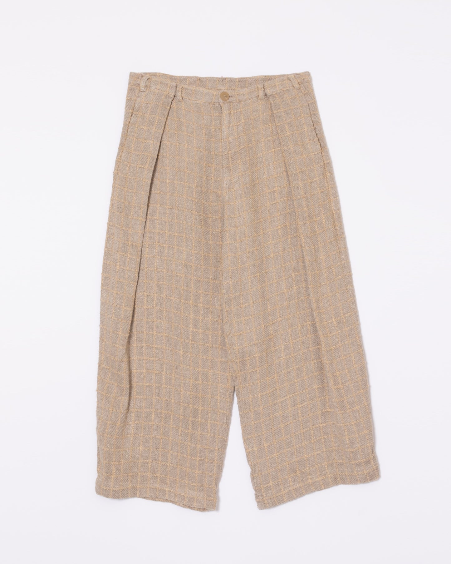 【WRIGHT+DOYLE / ライトアンドドイル】Single Pleat Tailored Trouser - Flax