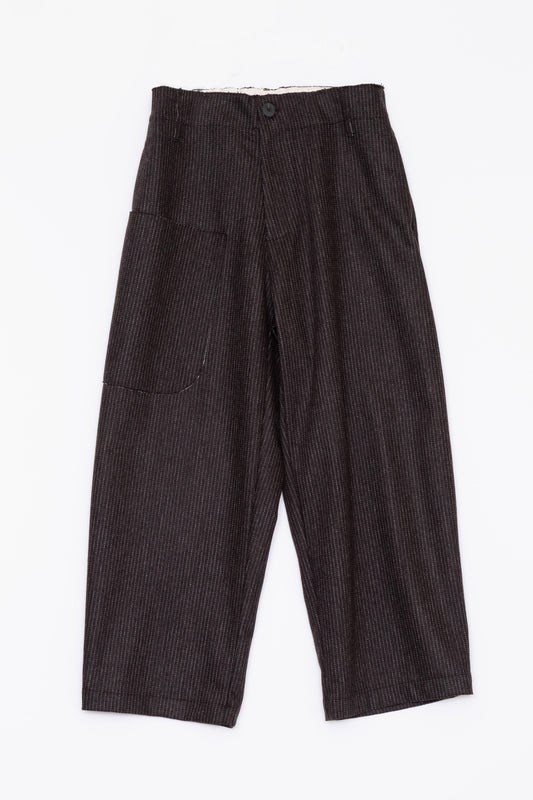 【WRIGHT+DOYLE / ライトアンドドイル】Wilhelm Trousers - Cacao Pinstripe