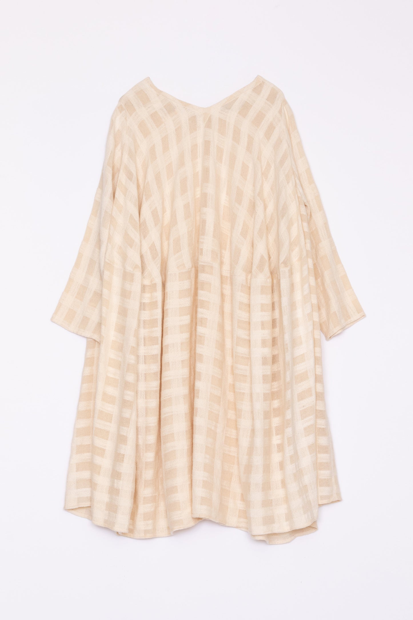 【Whiteread / ホワイトリード】Dress 11 - V neck circle cut dress - Buttermilk