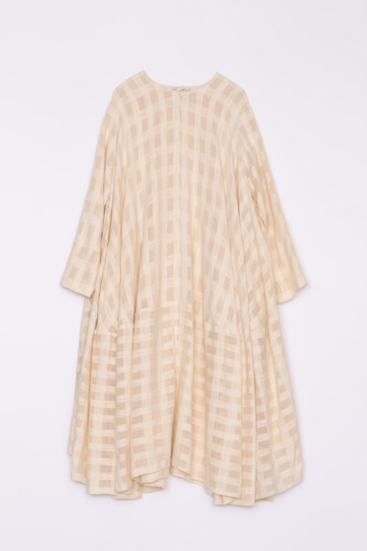 【Whiteread / ホワイトリード】Dress10 - Voluminous circle cut dress - Buttermilk