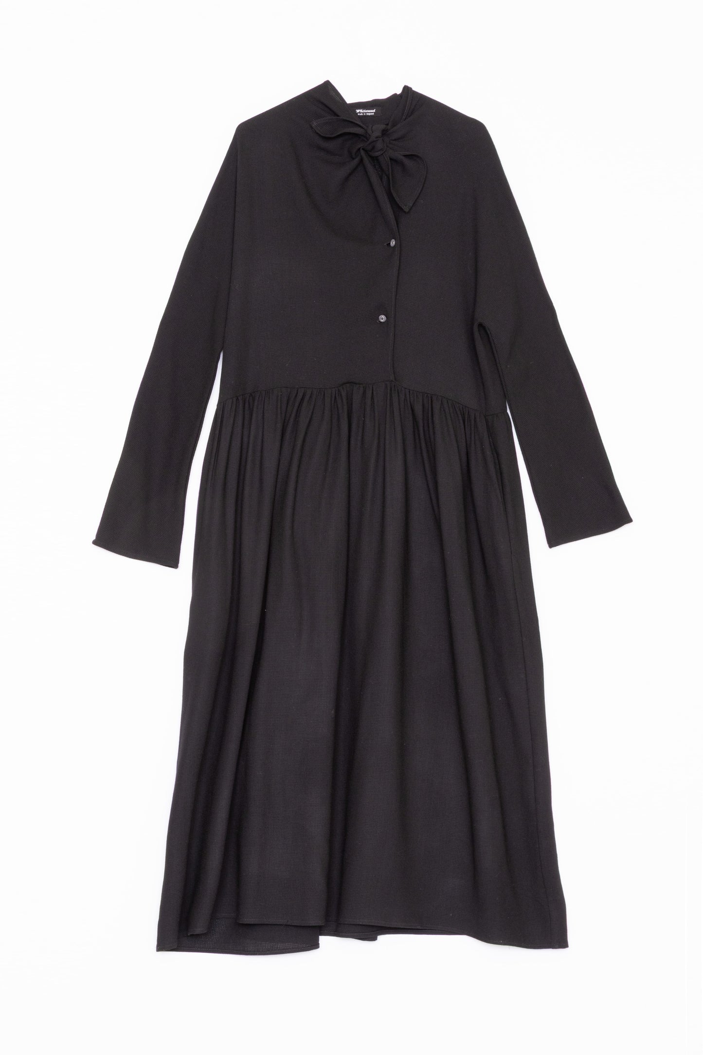 【Whiteread / ホワイトリード】Handkerchief tie dress - Ebony Linen