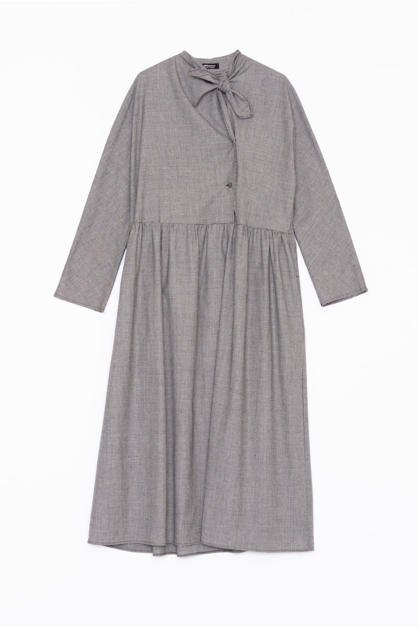 【Whiteread / ホワイトリード】Handkerchief tie dress - Raven Check