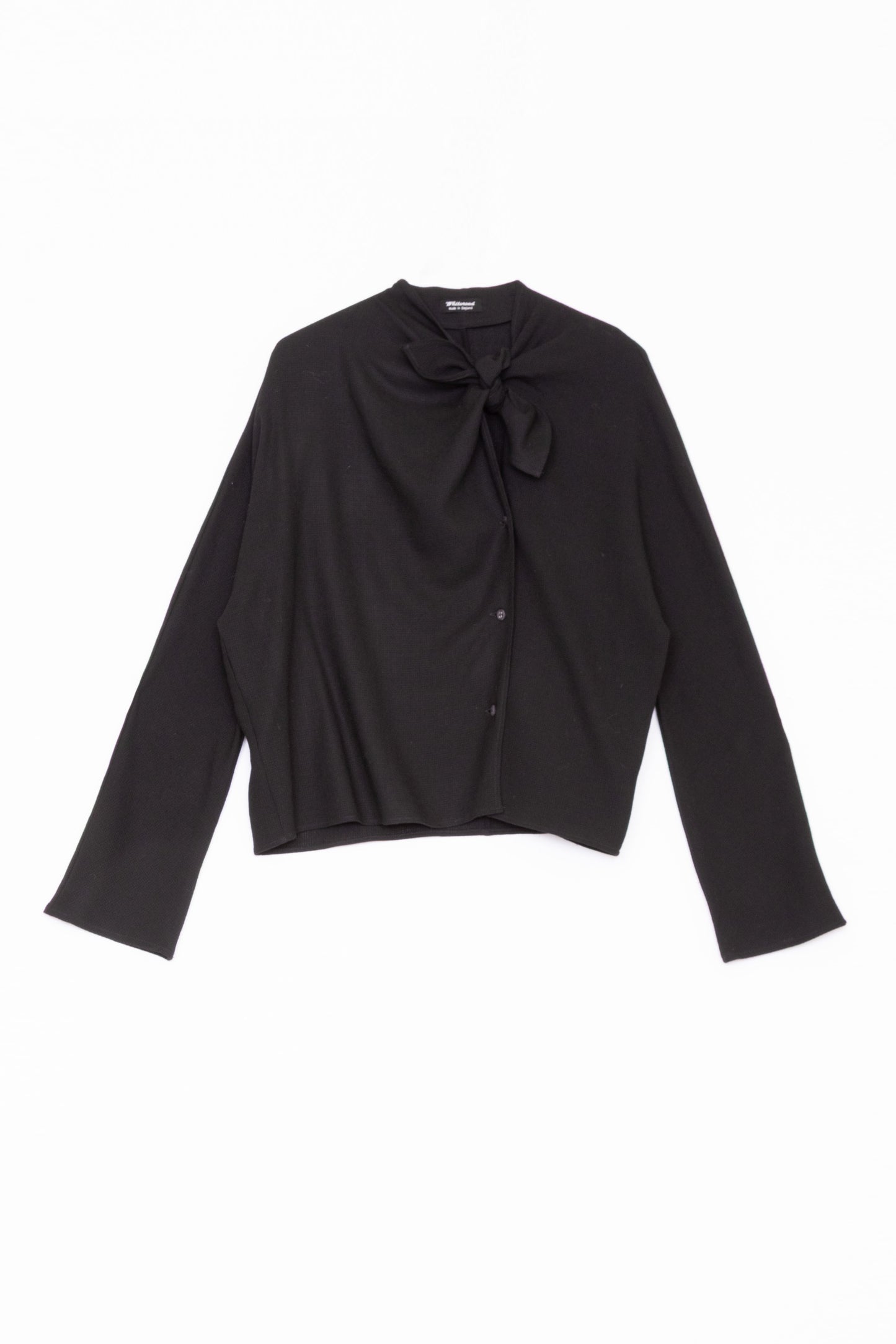 【Whiteread / ホワイトリード】Handkerchief tie top - Ebony Linen