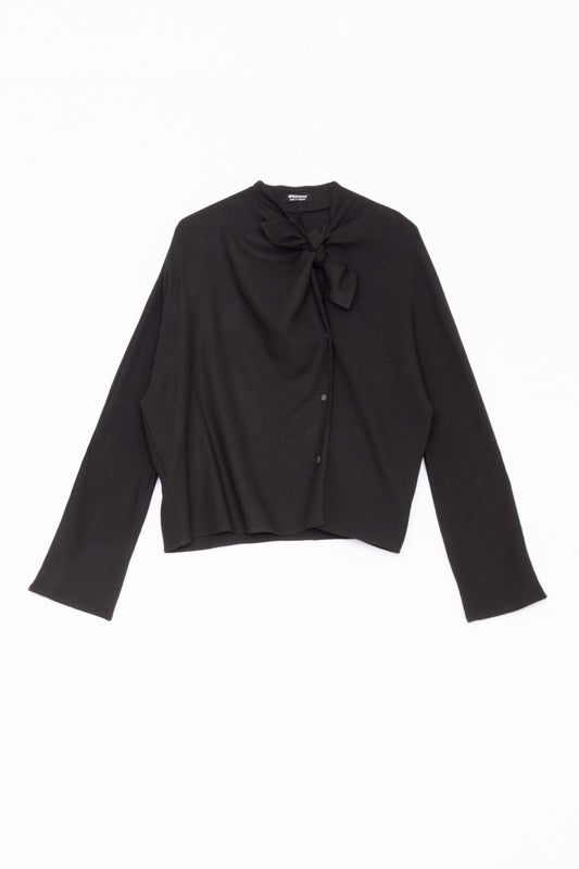【Whiteread / ホワイトリード】Handkerchief tie top - Ebony