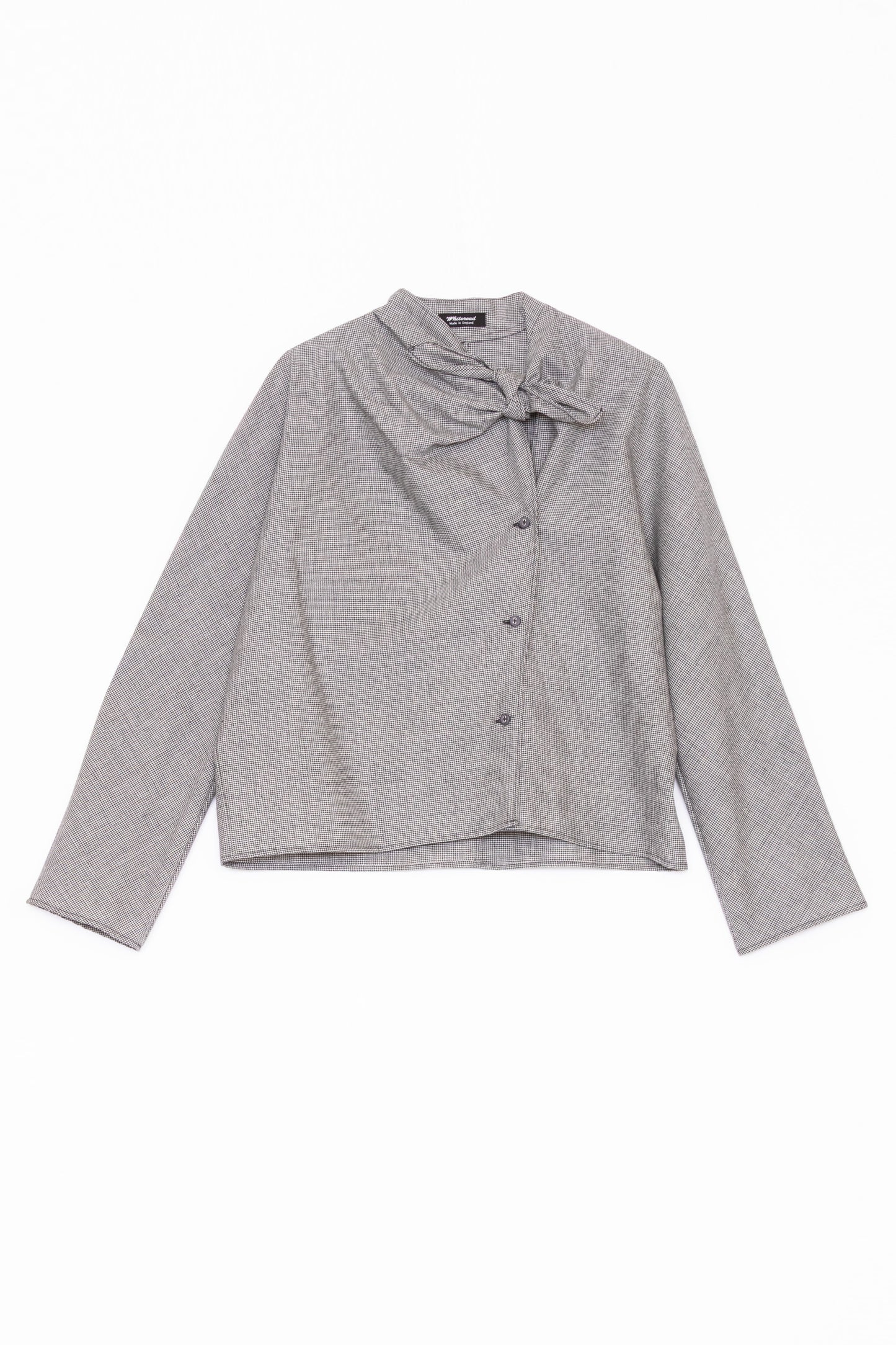 【Whiteread / ホワイトリード】Handkerchief tie top - Raven Check