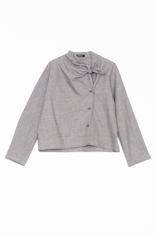 【Whiteread / ホワイトリード】Handkerchief tie top - Raven Check