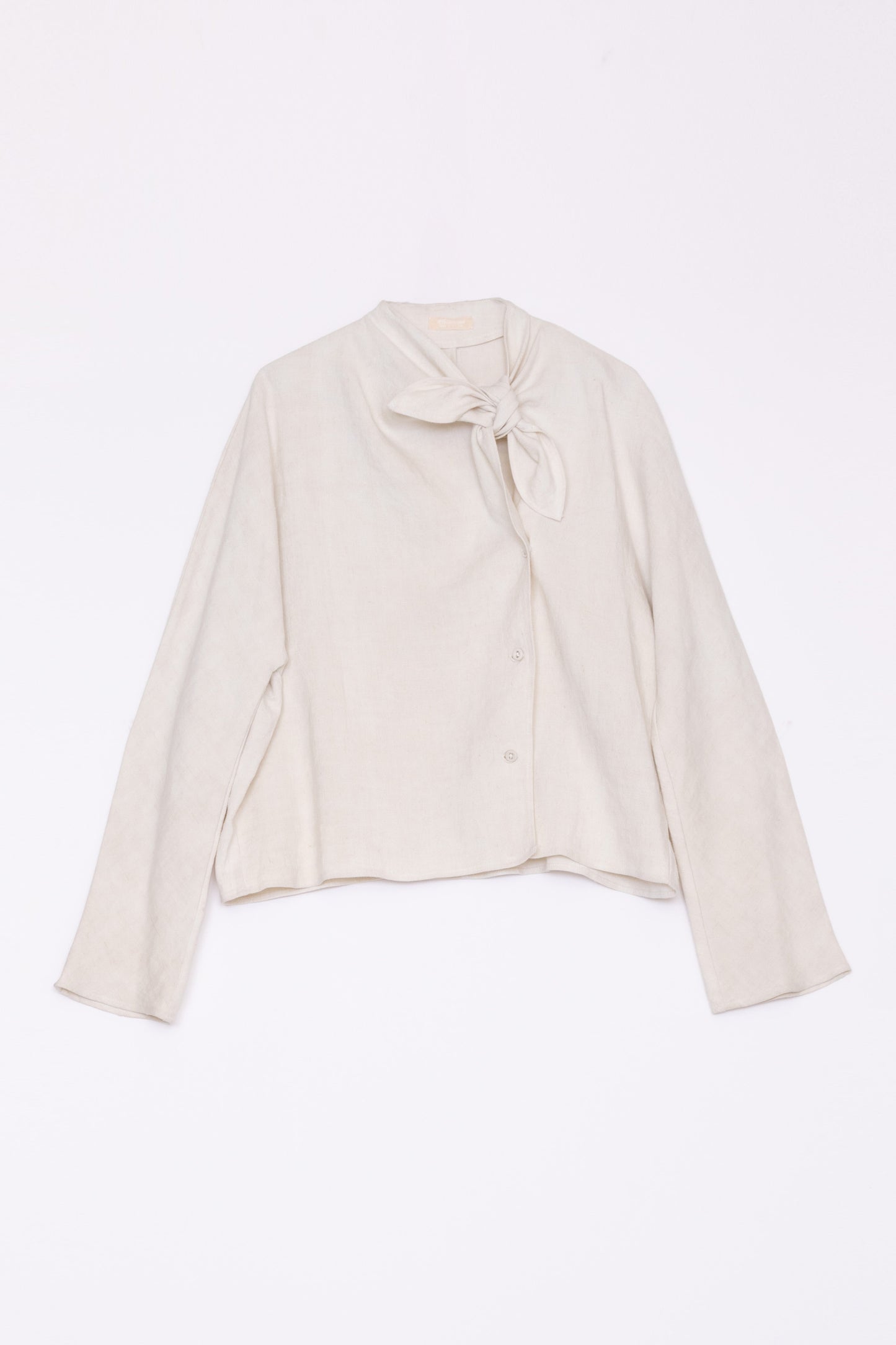 【Whiteread / ホワイトリード】Handkerchief tie top - Natural Linen