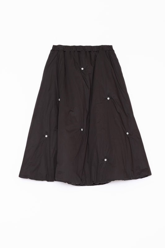 【Whiteread / ホワイトリード】Padded skirt - Ebony