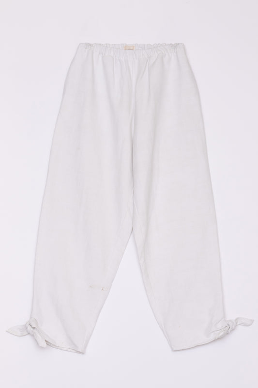 【Whiteread / ホワイトリード】Elasticated waist trousers - Natural Linen