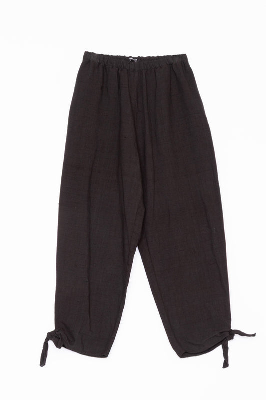 【Whiteread / ホワイトリード】Elasticated waist trousers - Ebony Linen