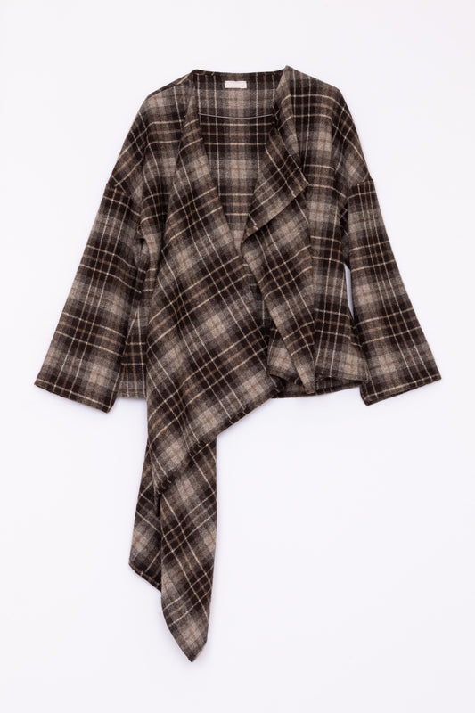 【Whiteread / ホワイトリード】Blanket Jacket  - Umber Check