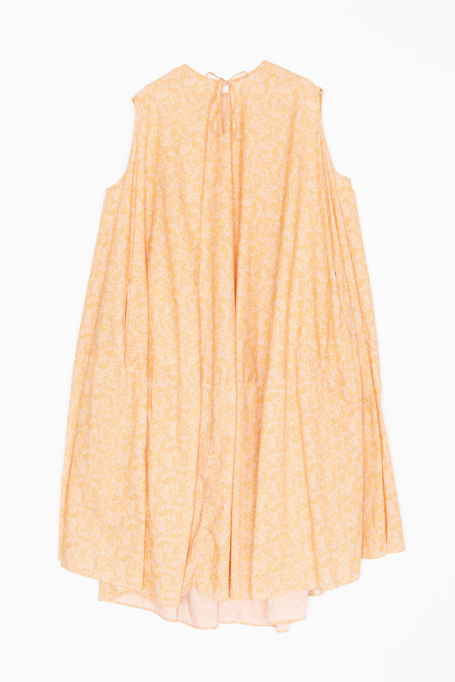 【Whiteread / ホワイトリード】Sleevless dress with ties - Peach Flora