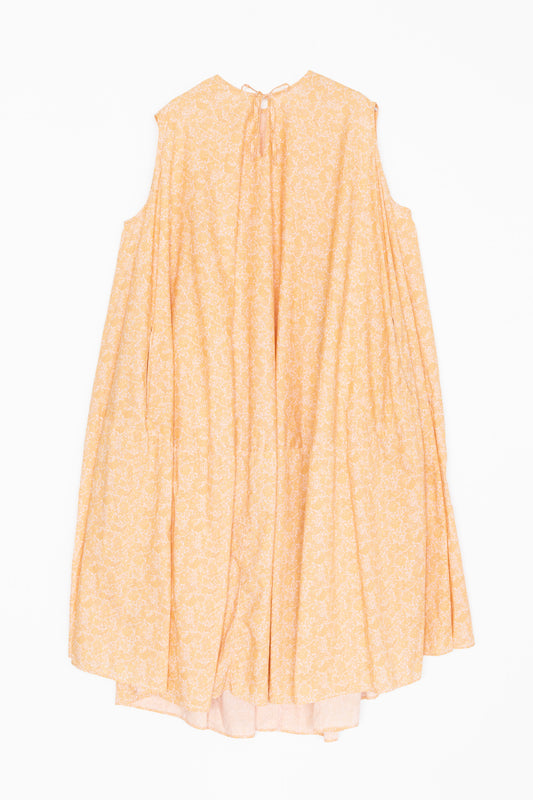 【Whiteread / ホワイトリード】SLEEVLESS DRESS WITH TIES - PEACH FLORA