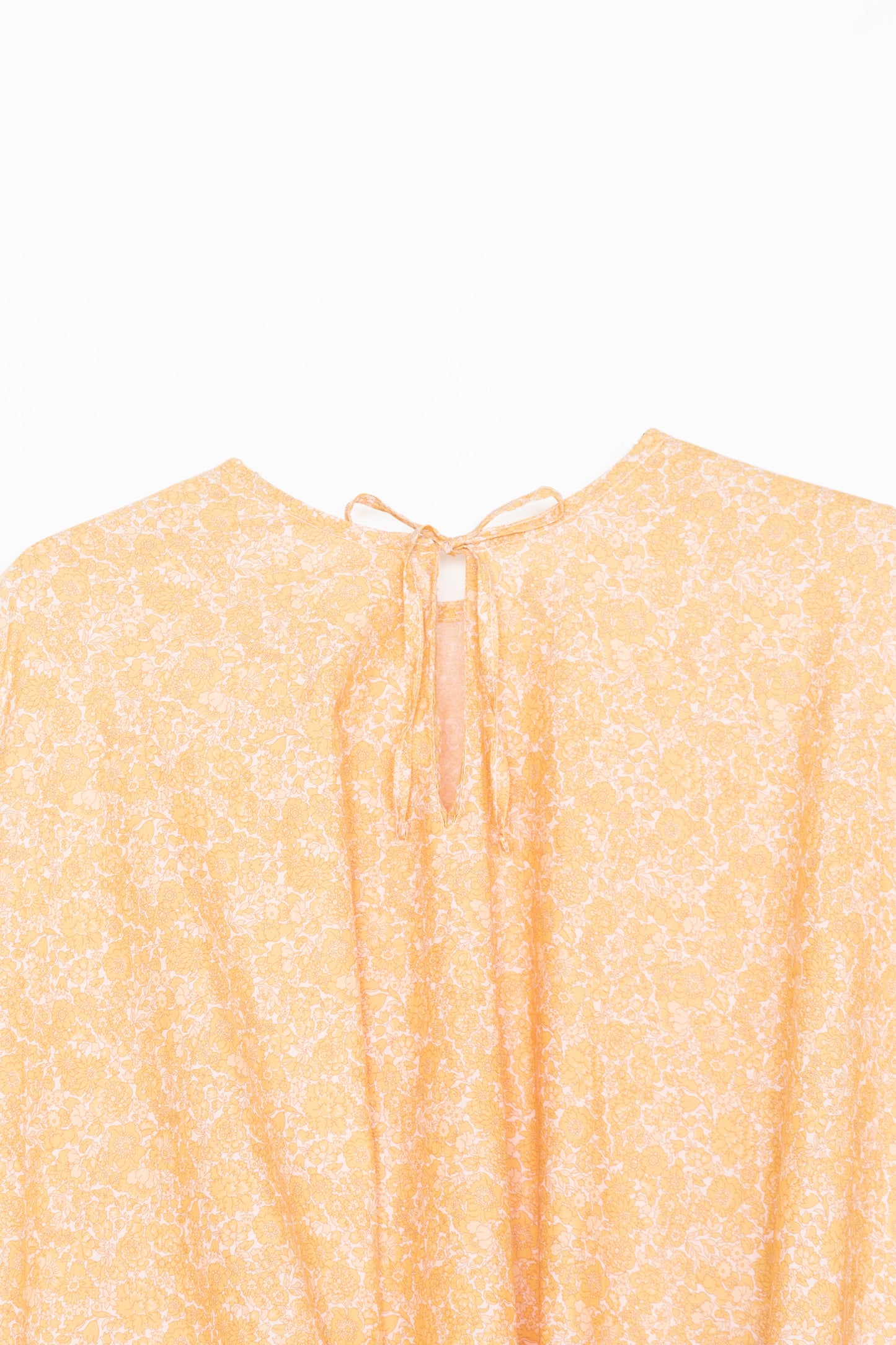 【Whiteread / ホワイトリード】Sleevless dress with ties - Peach Flora
