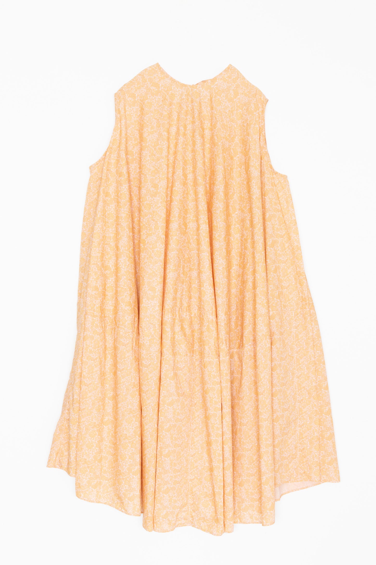 【Whiteread / ホワイトリード】Sleevless dress with ties - Peach Flora