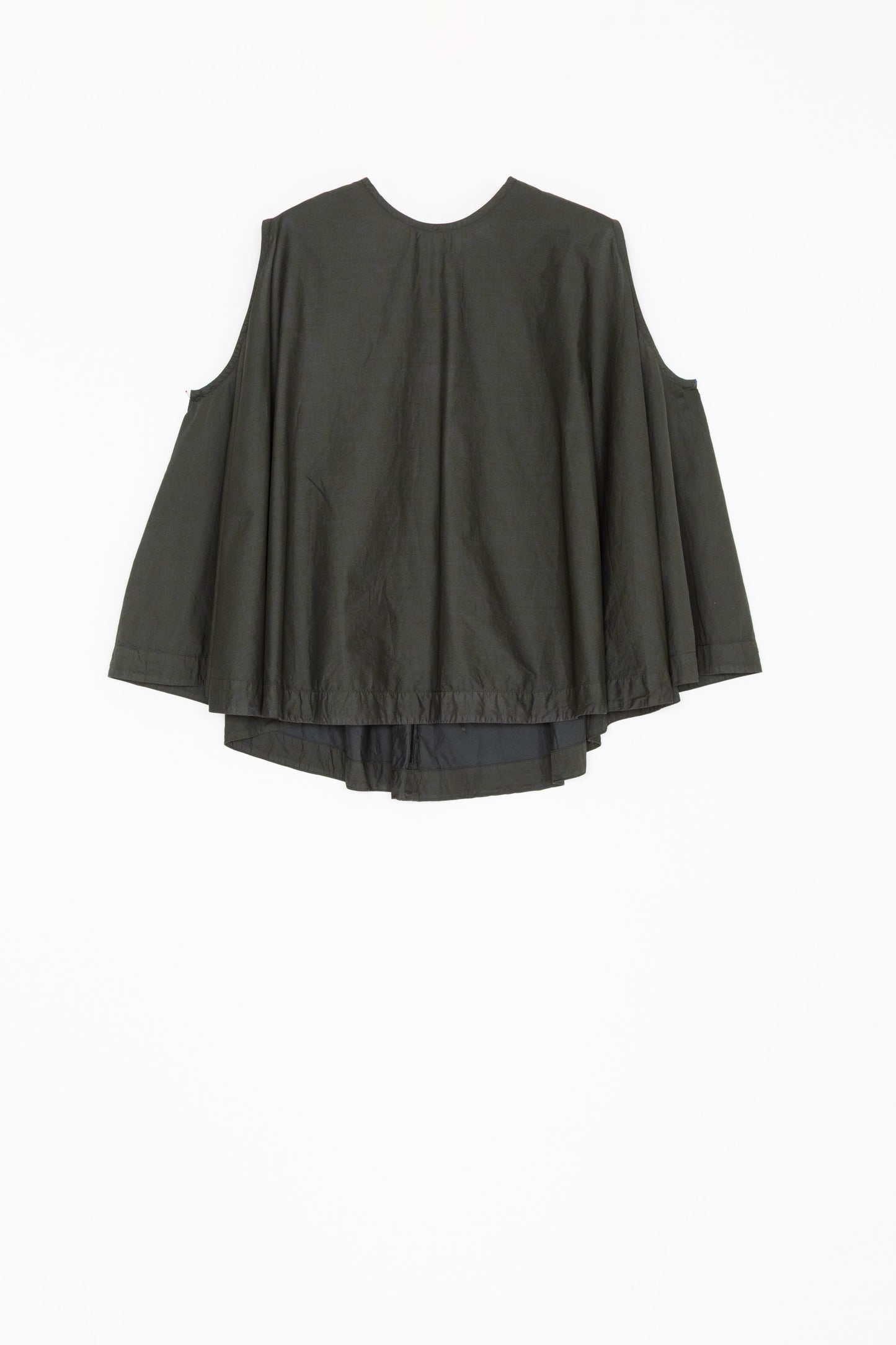【Whiteread / ホワイトリード】Circle top with tie fastening - Ebony Flora