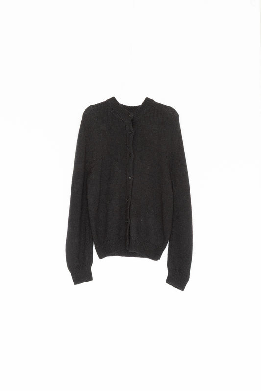【Whiteread / ホワイトリード】Mowool Cardigan - Ebony