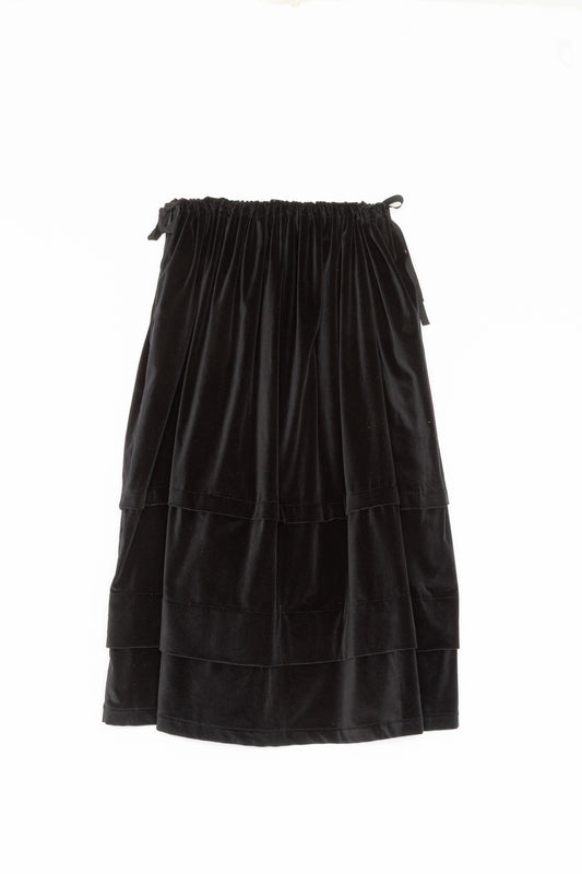 【Whiteread / ホワイトリード】Pintuck Skirt - Ebony