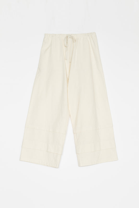 【Whiteread / ホワイトリード】Pintuck Trousers - Natural Linen