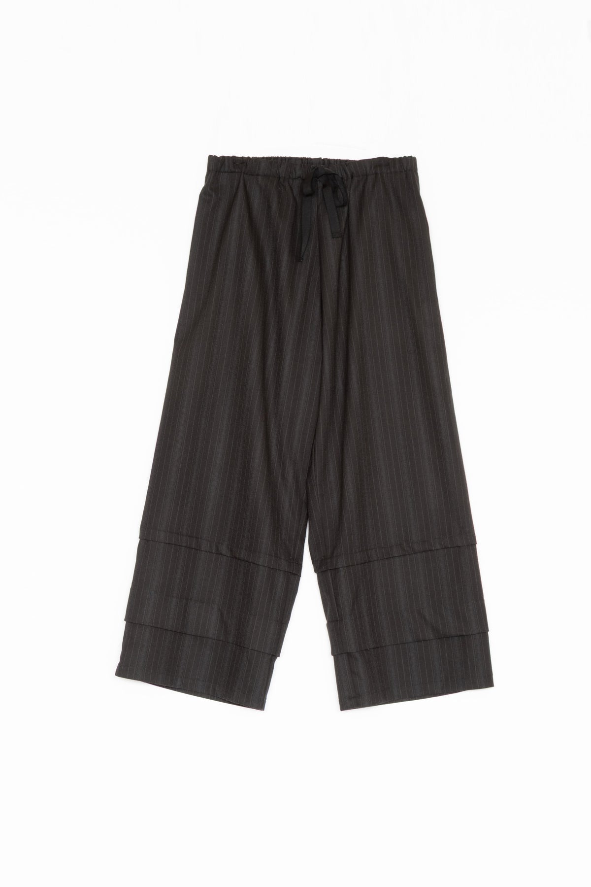 【Whiteread / ホワイトリード】Pintuck Trousers - Coal Stripe
