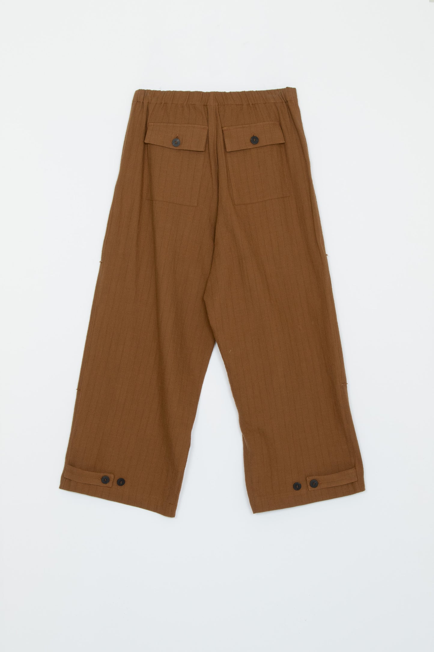 【WRIGHT+DOYLE / ライトアンドドイル】Haytor trousers - Ochre Pinstripe