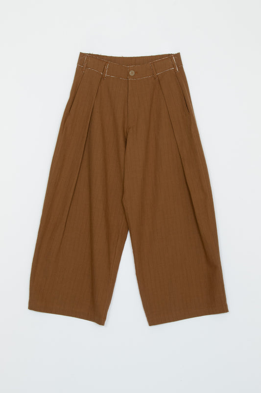 【WRIGHT+DOYLE / ライトアンドドイル】Kassel trousers - Ochre Pinstripe