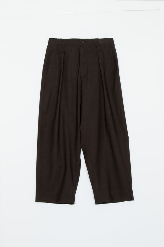 【WRIGHT+DOYLE / ライトアンドドイル】Leeden trousers - Cacao Check