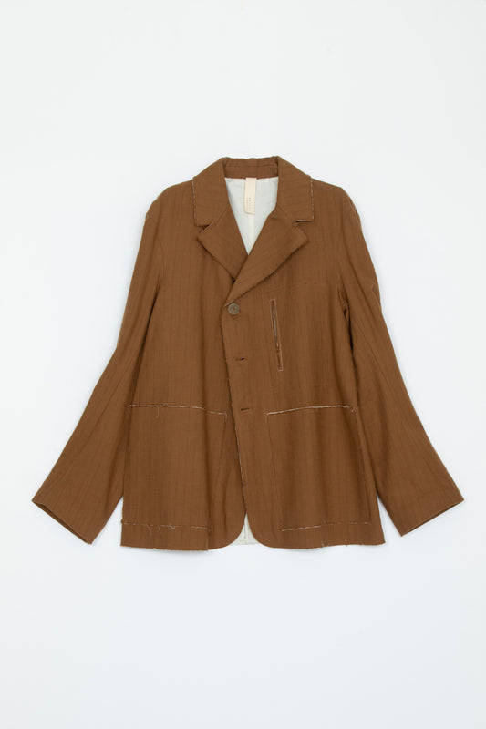 【WRIGHT+DOYLE / ライトアンドドイル】Leusdon jacket - Ochre Pinstripe