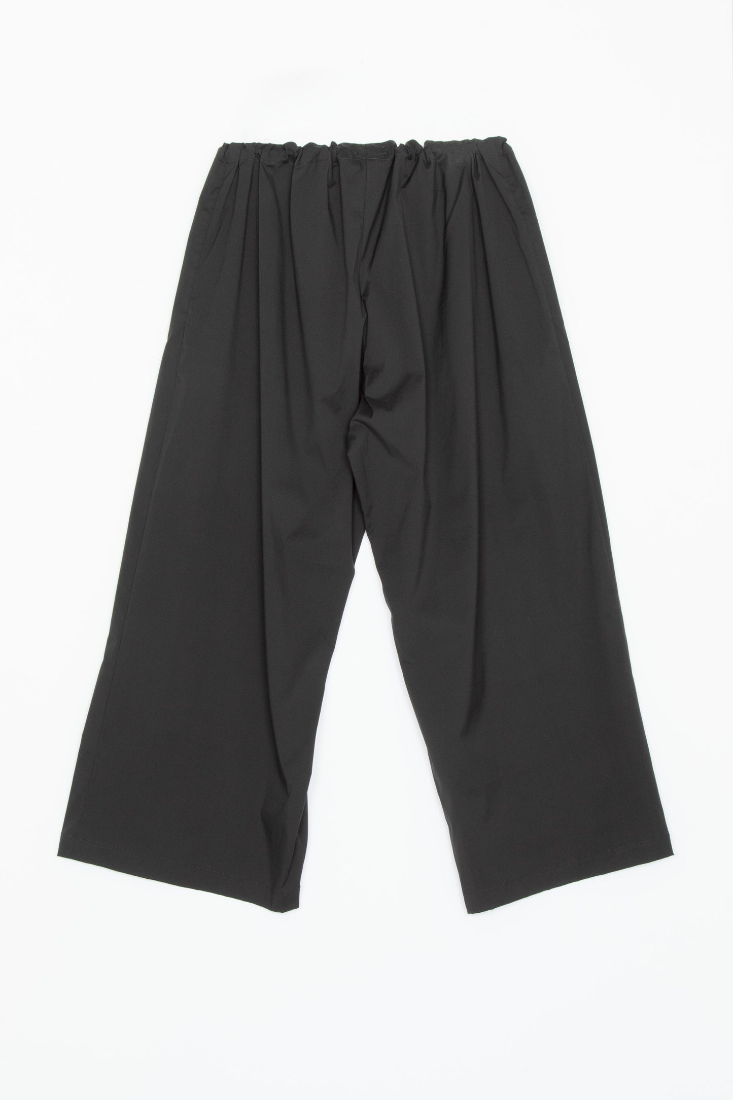 【Whiteread / ホワイトリード】Gathered tie trousers - Ebony