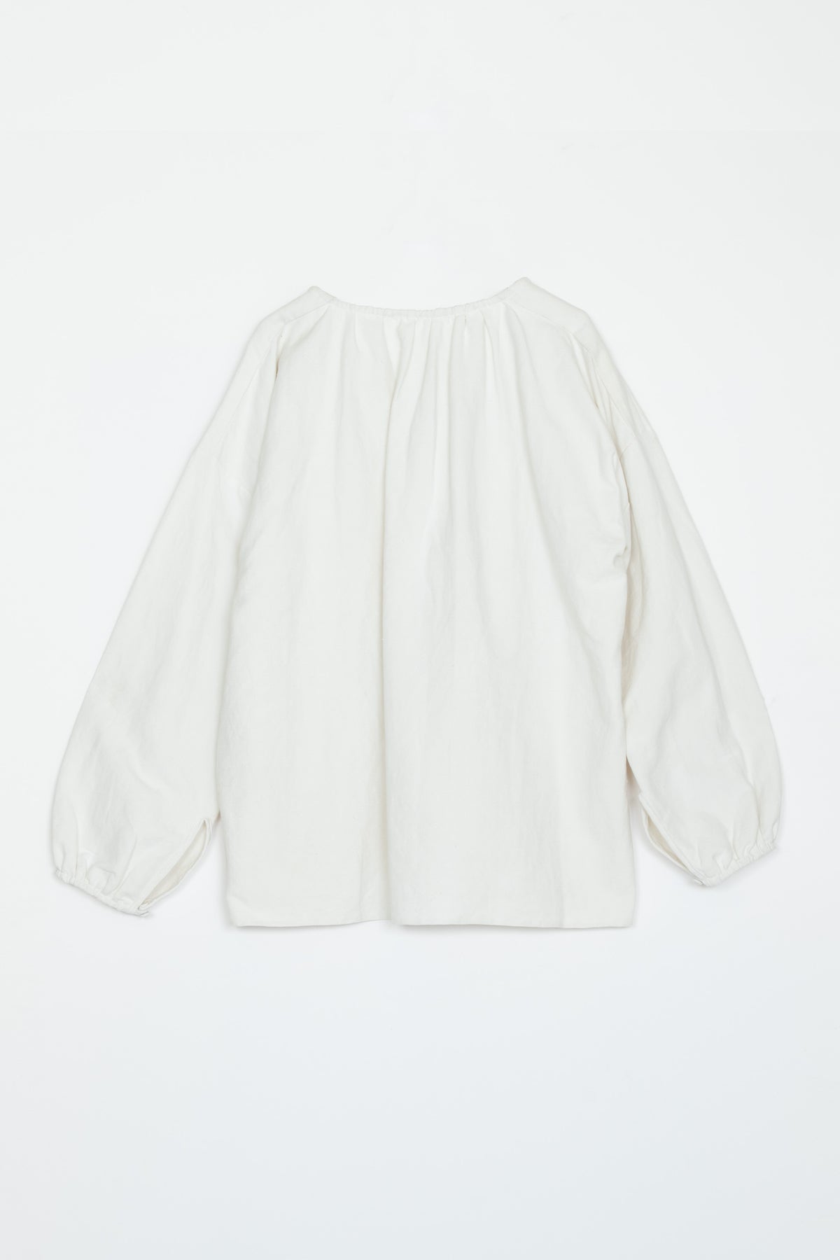 【Whiteread / ホワイトリード】Gatherd Back Shirt - Natural Linen