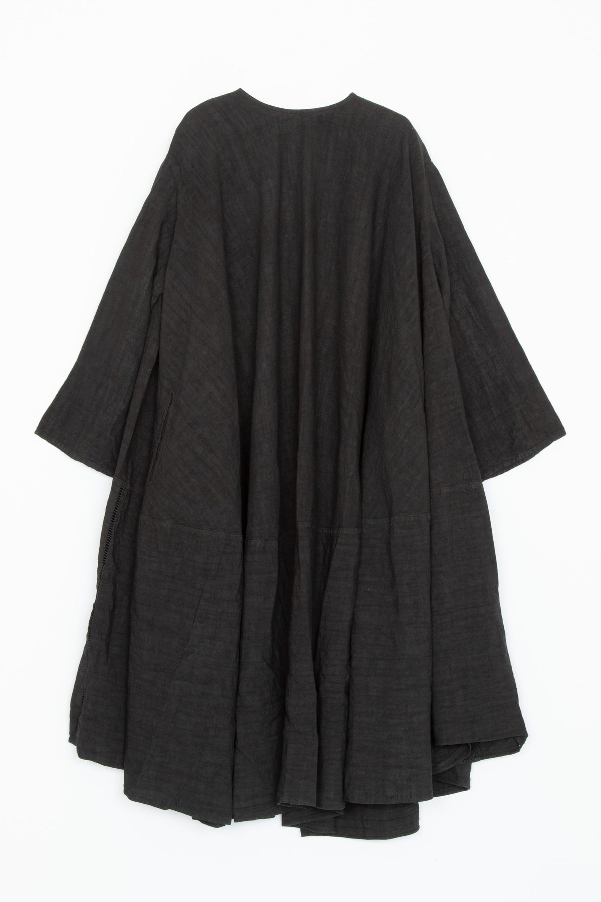【Whiteread / ホワイトリード】Eclipse Dress with Sleeves - Ebony Linen