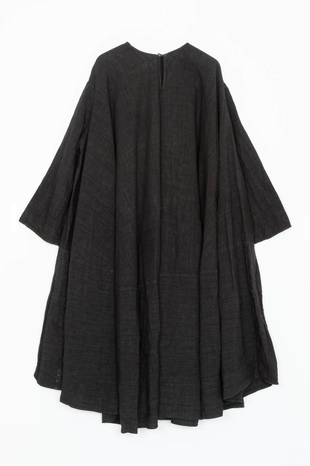 【Whiteread / ホワイトリード】Eclipse Dress with Sleeves - Ebony Linen