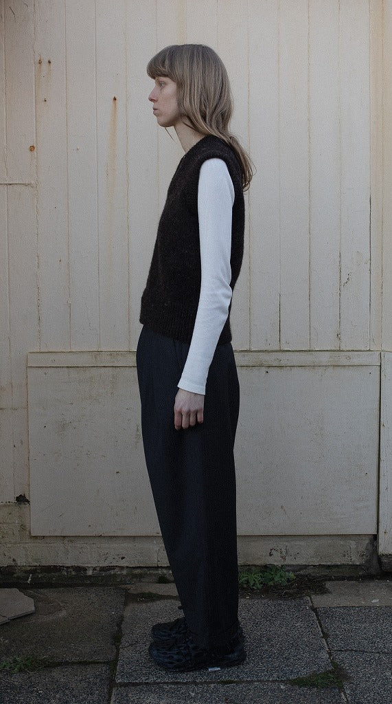 DOUBLE PLEAT TAILORED TROUSERS