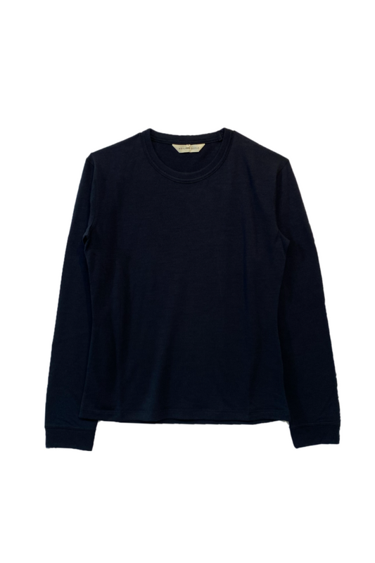 【WRIGHT+DOYLE / ライトアンドドイル】Merino Long Sleeve Vest - Ebony