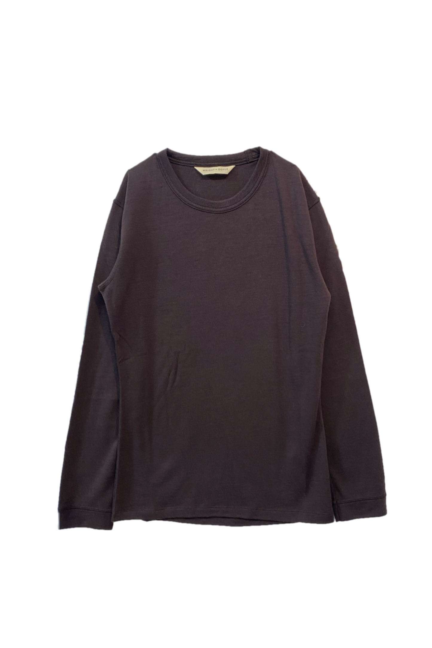 【WRIGHT+DOYLE / ライトアンドドイル】Merino Long Sleeve Vest - Cacao