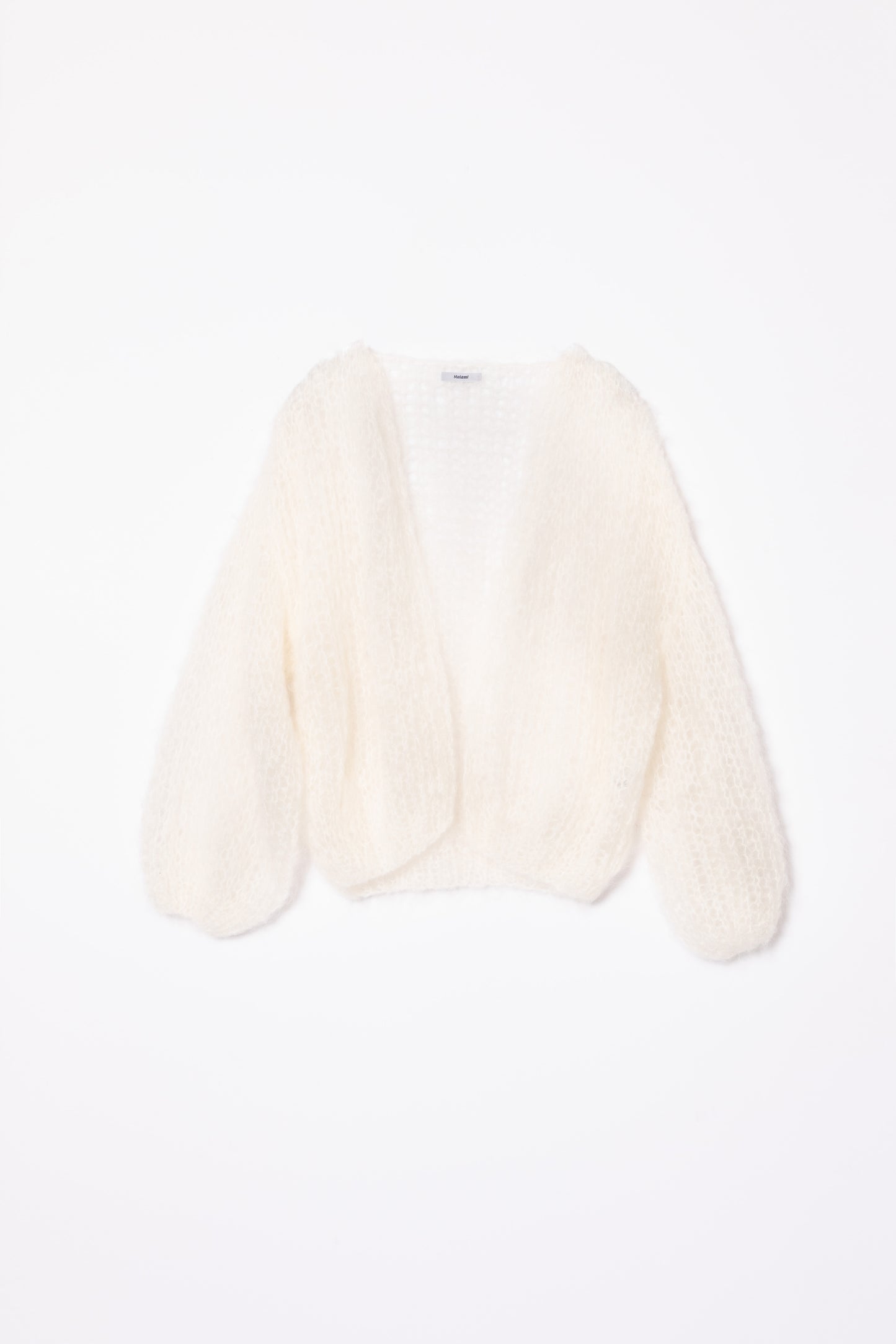 【Maiami / マイアミ】Mohair Bomber Cardigan, Light - Creme