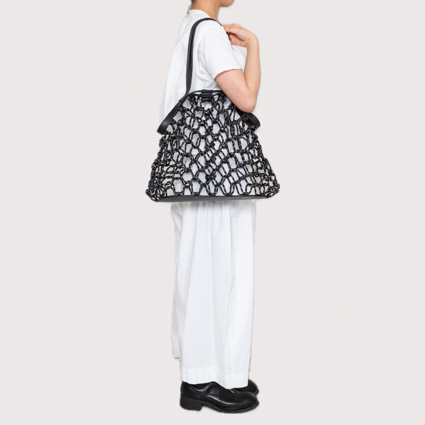【COURTNEY ORLA / コートニーオーラ】ROPE TOTE - Black