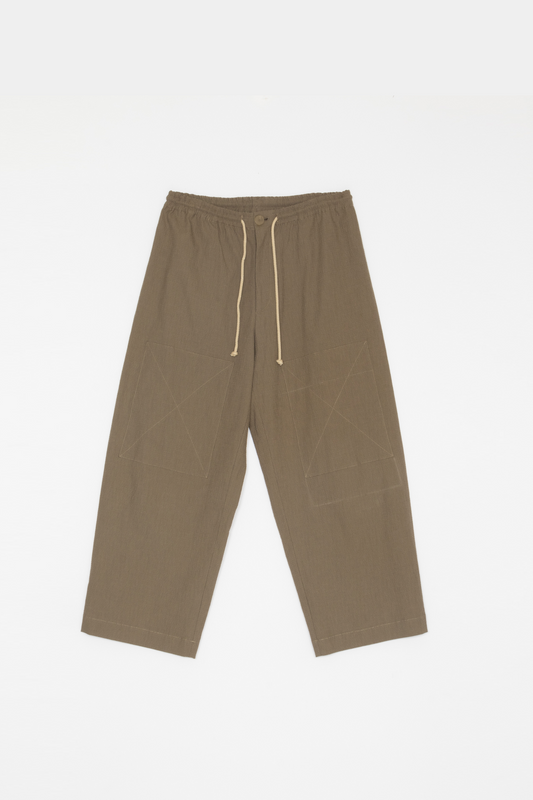 【WRIGHT+DOYLE / ライトアンドドイル】Gatherers Trousers - Clay