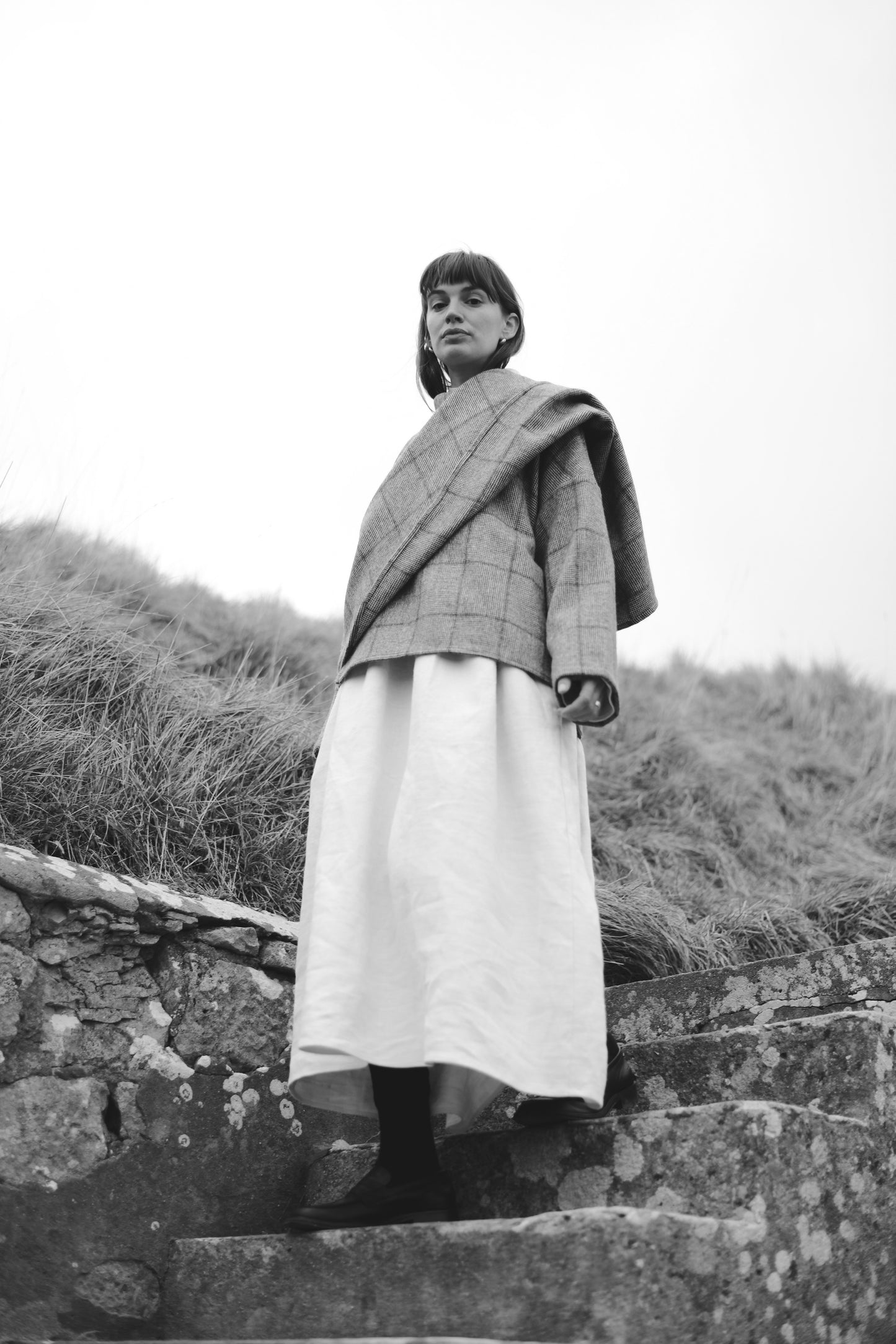 【Whiteread / ホワイトリード】Blanket Jacket  - Umber Check