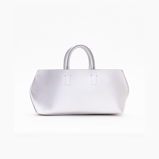【COURTNEY ORLA / コートニーオーラ】SLOPE wine tote Smooth L. - Silver