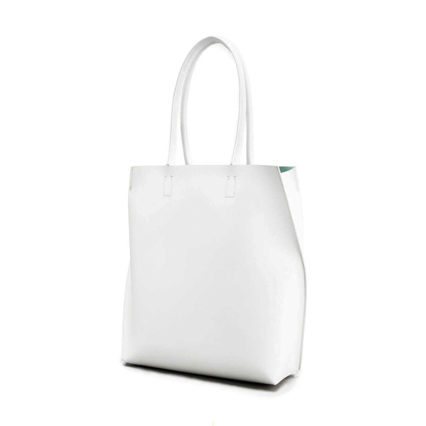 [Courtney Orla] SLOPE tote L with shoulder handle Smooth L. - White