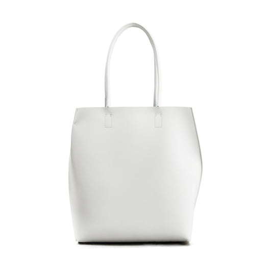 【Courtney Orla / コートニーオーラ】SLOPE tote L with shoulder handle Smooth L. - White